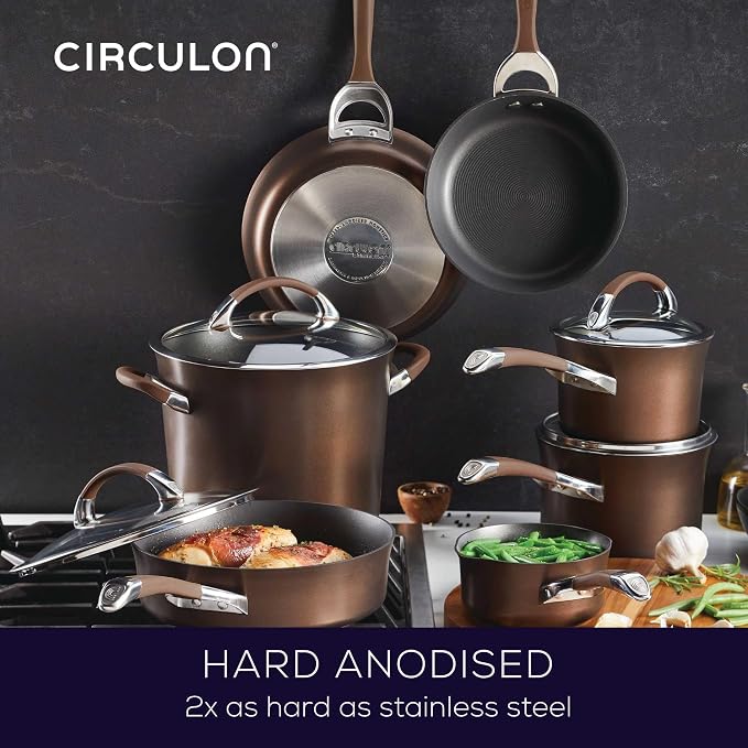 Circulon Symmetry Dishwasher Safe Hard Anodized Nonstick Cookware Pots and Pans - Image 5