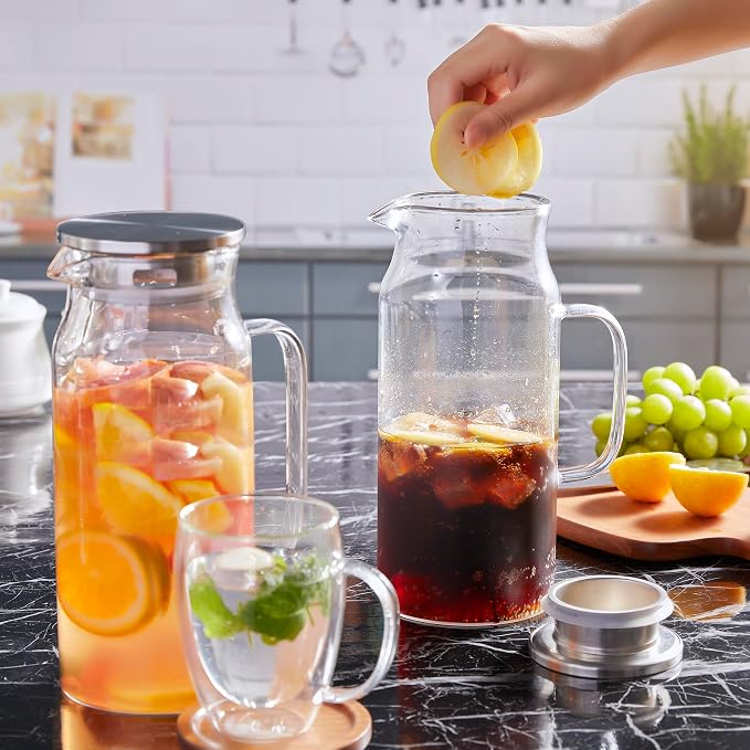 Bivvclaz 2 Liter 68 oz Glass Pitcher - Image 7