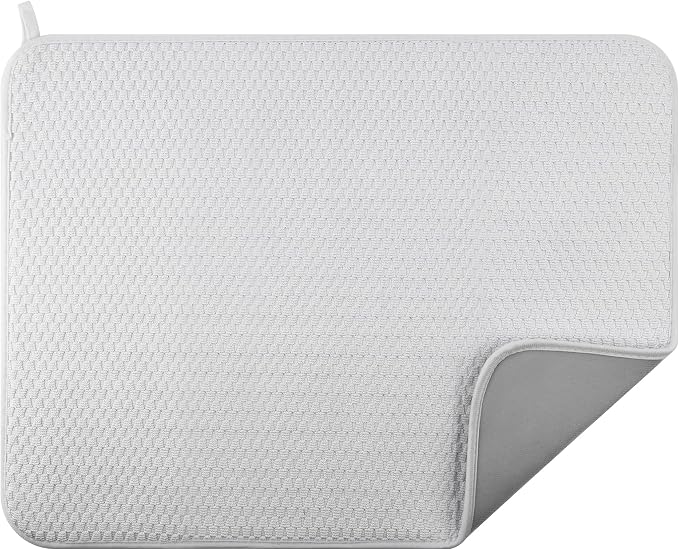 2-pack 24"x17" XL size microfiber dish drying mats by Unknown