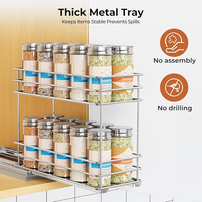 Mystozer Pull Out Spice Rack Organizer - Image 6