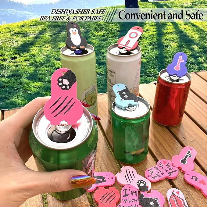 Soda Can Tab Opener Mini Soda Can Cover Easy Tab Opener and Drink Protector - Image 4