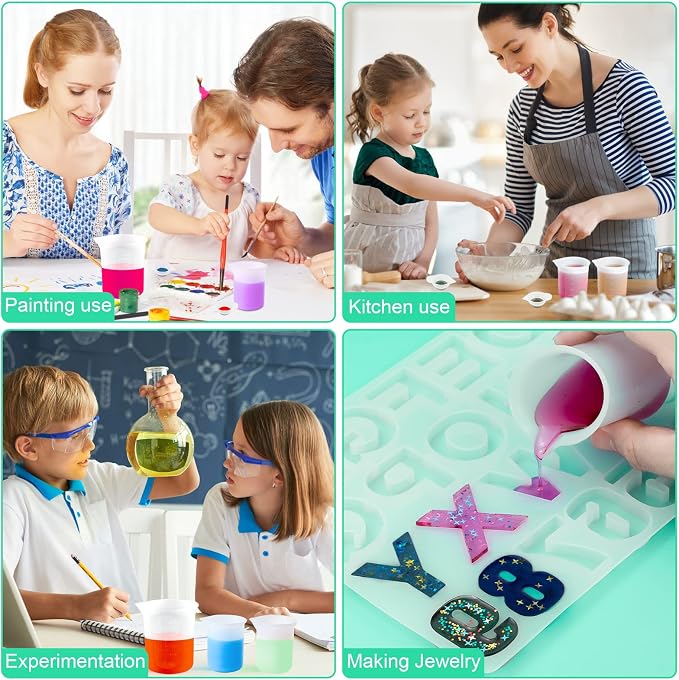 7 PCS Silicone Measuring Cups Kits, - Image 7