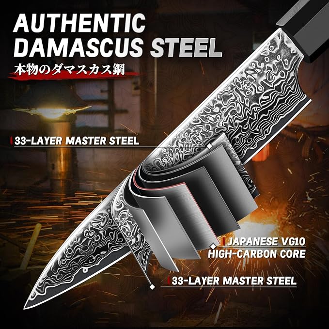 TIVOLI Damascus Kitchen Utility Knife - Image 4