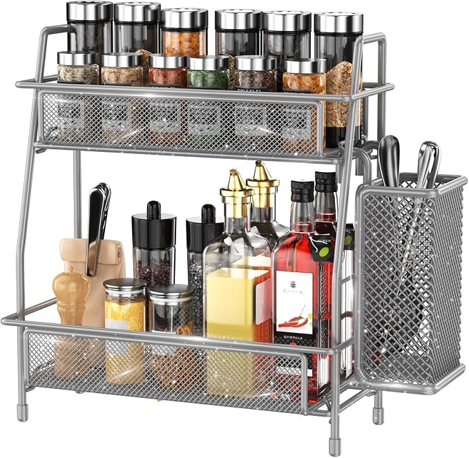 LEMIKKLE Spice Rack Organizer for Kitchen Counter, Spices Organizer and Storage by LemikkleDirect