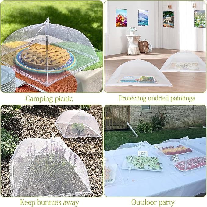 Food Cover Food Tent Set, 2 Extra Large 40"X24" and 6 Standard 17"X17" Mesh - Image 6