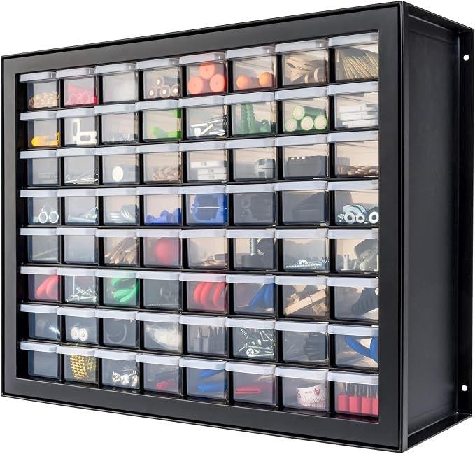 IRIS USA Small Parts Storage Cabinet, Made in USA, 64-Drawer Organizer by IRISUSA