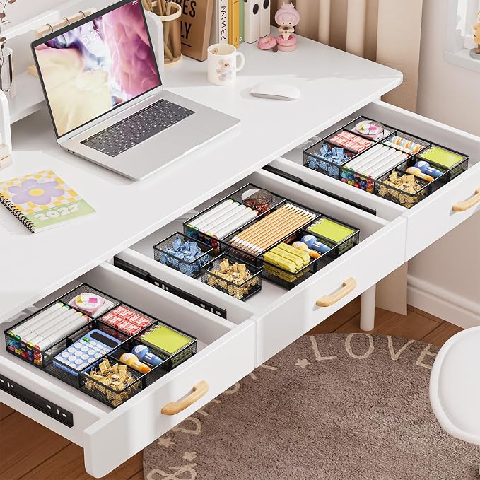 Marbrasse 3 Pack Desk Drawer Organizers - Image 4