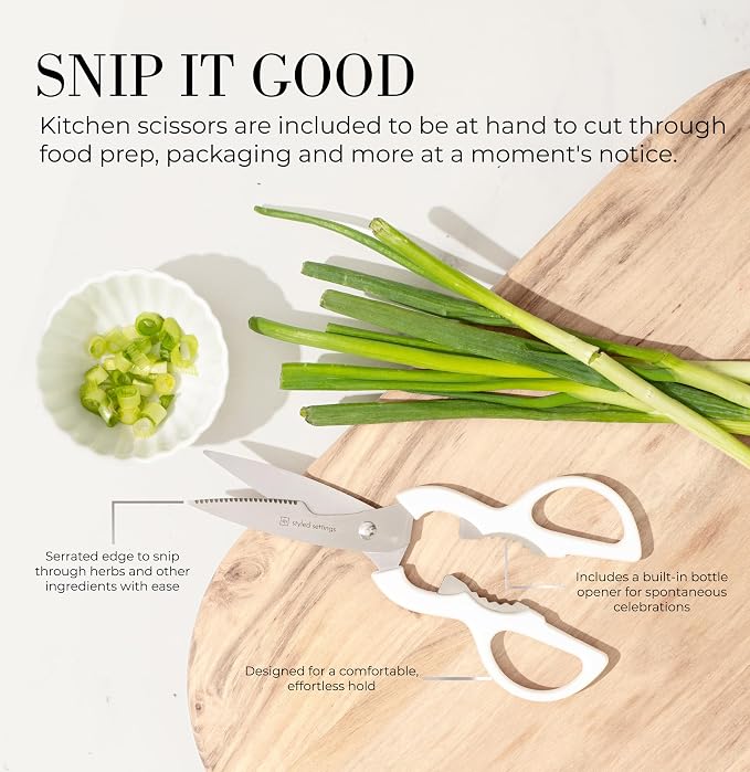 Styled Settings White Knife Set - Image 5