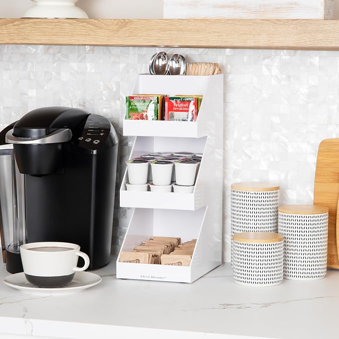 Mind Reader Coffee Tea Utensil and Condiment Station, Countertop Organizer - Image 2