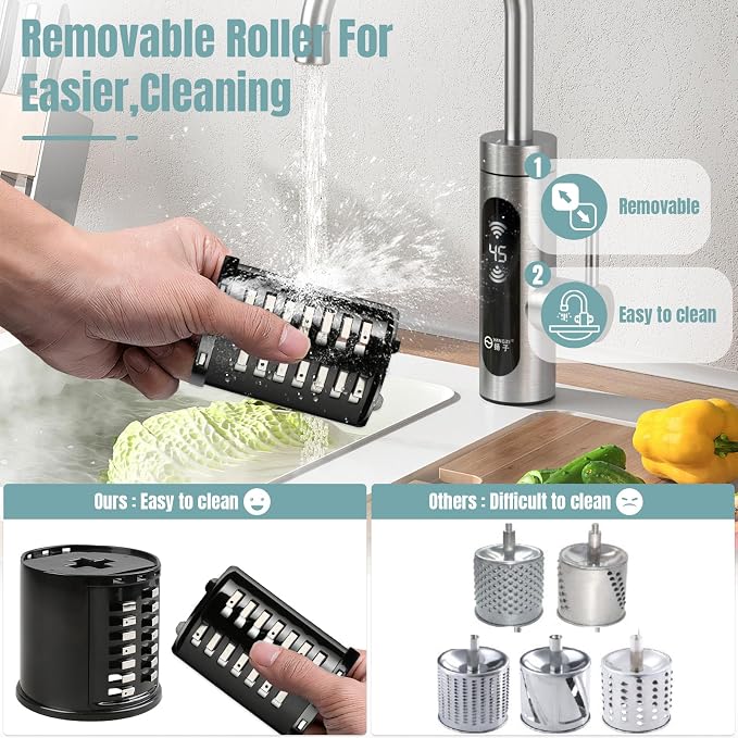 Stainless Steel Slicer Shredder Attachments - Image 5