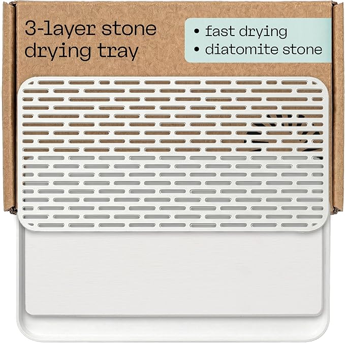 Deepstone 3-Layer Stone Dish Drying Mat by deepstone