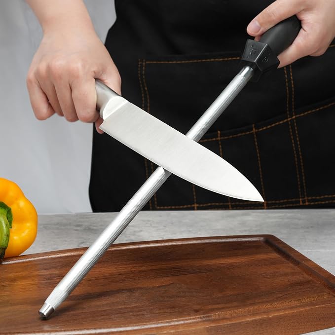 Knife Sharpener Knife Sharpening Rod Honing Steel - Image 6