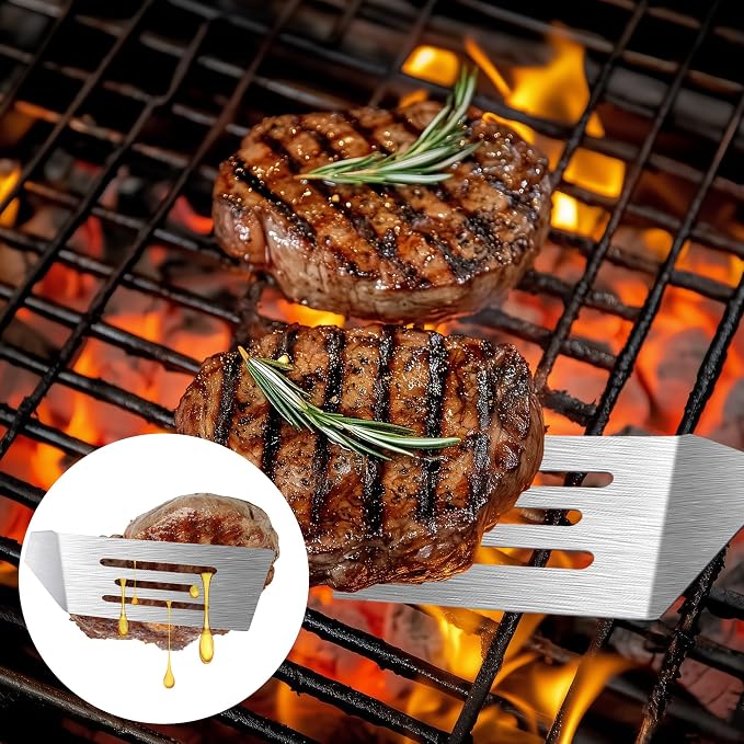Stainless Steel Spatula Set, 2 Pieces Metal Spatula - Image 5