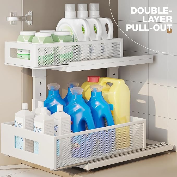 1 Pack 15.74IN-Depth Under Sink Organizer - Image 4