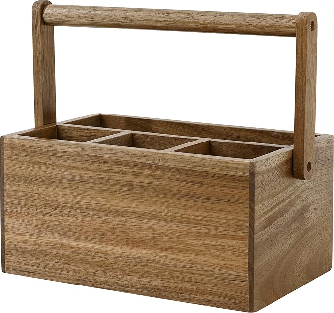 VaeFae Acacia Silverware Caddy by VaeFaeDirect