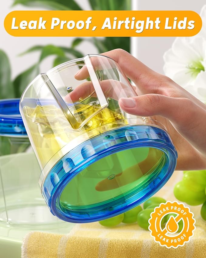 BiuLeon 6 Pack-24 oz Freezer Storage Containers, Plastic Food Storage Containers - Image 6