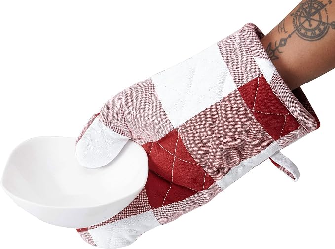 Encasa XO Long 12"x7" Oven Microwave Hand Gloves Mitts - Image 4
