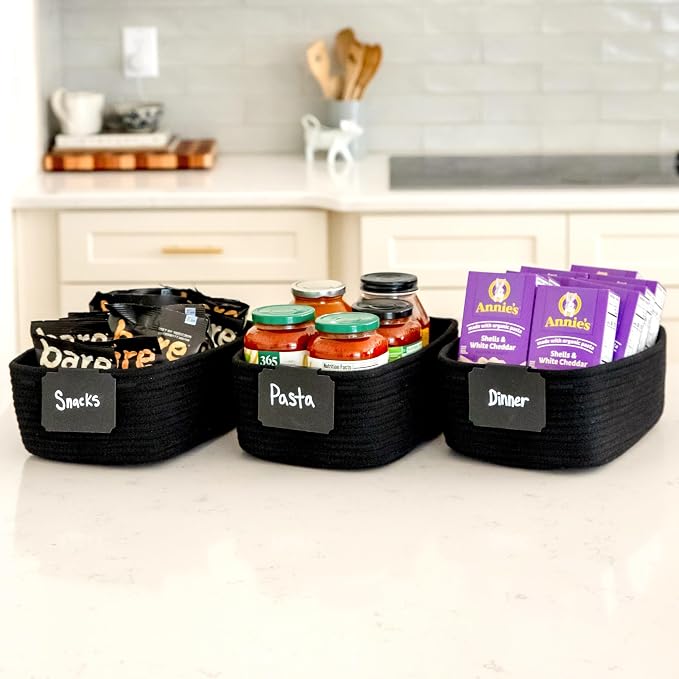 NaturalCozy 11.8"x8"x4.5” Rectangle Storage Baskets - Image 4