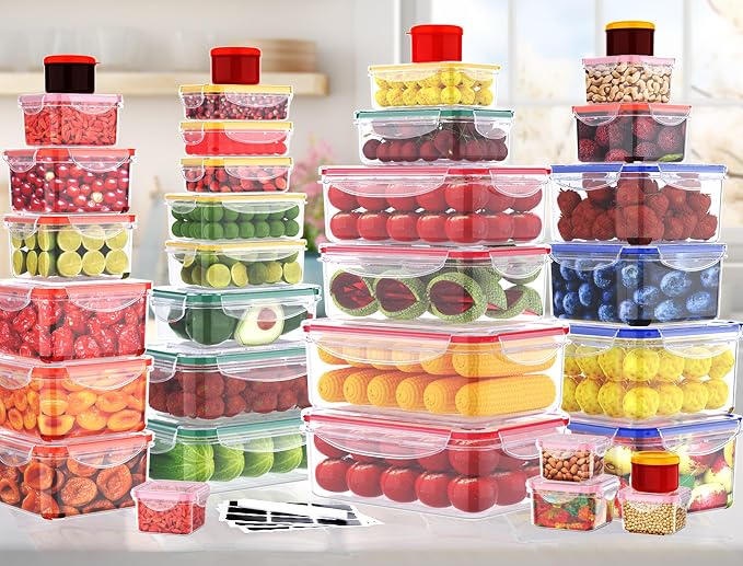 70 Pcs Large Food Storage Containers - Image 7