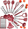 EATEX Cooking Utensils Set - 24 Pieces Nylon Kitchen Gadgets, Spatula