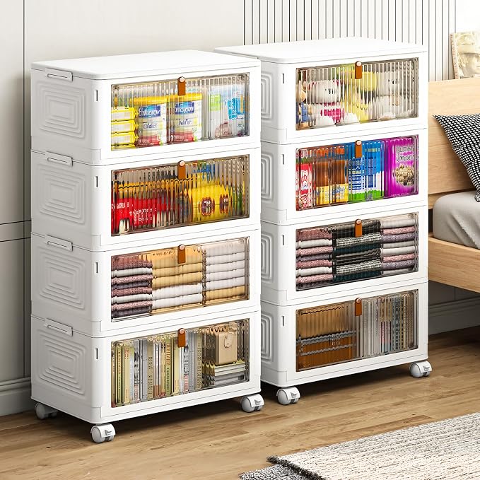 YFXCVSL 4 Tier Plastic Storage Bins - Image 5
