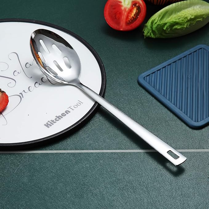Berglander Stainless Steel Slotted and Basting Spoon, Heat Resistant, - Image 3