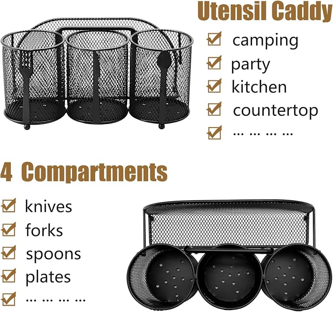 DysanVica Utensil Caddy Silverware Holder - Image 2