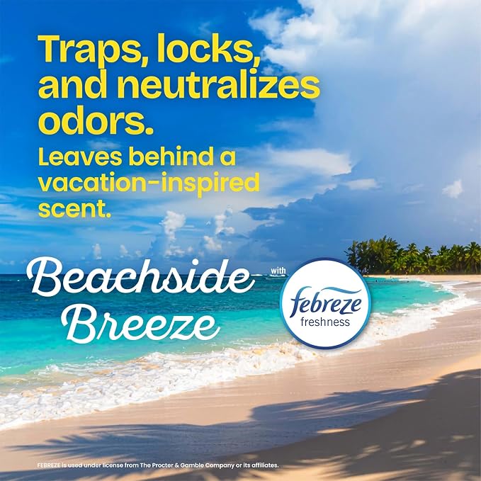 Glad Odorshield Small Drawstring Trash Bags, 4 Gal, Febreze Beachside Breeze - Image 3