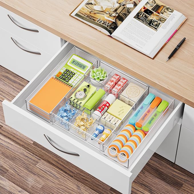 Marbrasse Expandable Desk Drawer Organizer, Desk Organizers and Accessories - Image 8