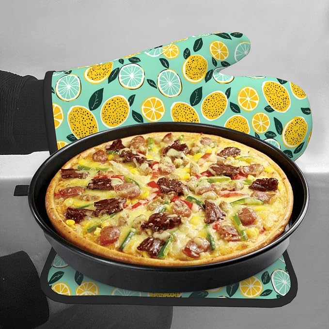 Lemon Pot Holders and Oven Mitts - Image 7