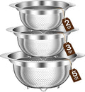 Stainless Steel Colander for Kitchen, Stainless Steel Strainer, Pasta Strainer by STOCKPOT