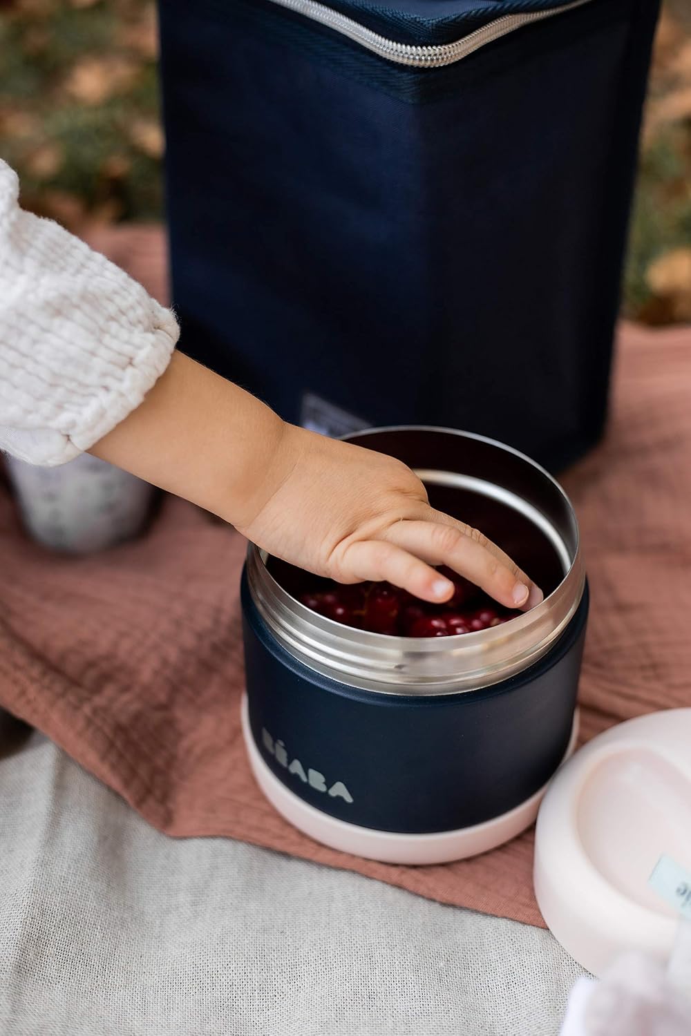 Beaba Stainless Steel Insulated Food Jar 10 oz, Kids insulated, Lunch