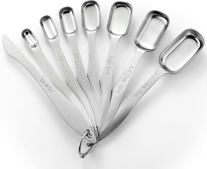 Spring Chef Stainless Steel Measuring Spoons Set of 8 by SpringChef