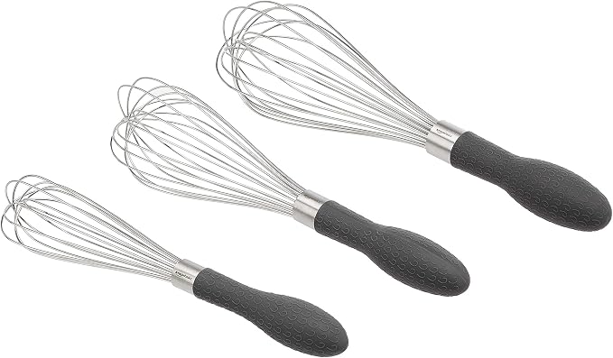Amazon Basics Stainless Steel Wire Whisk Set by AmazonBasics