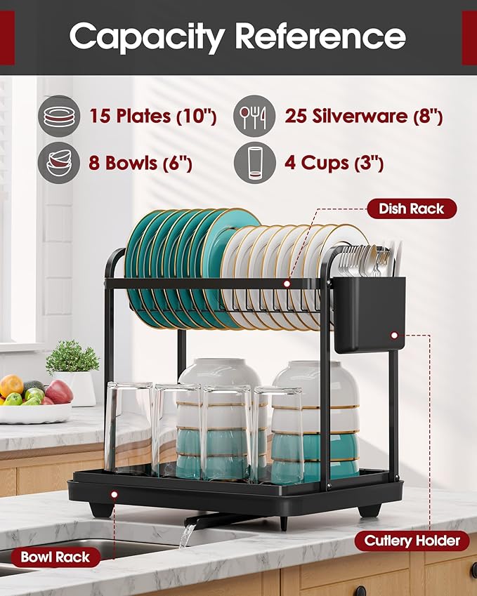 Sakugi 2-Tier Dish Drying Rack - Image 2