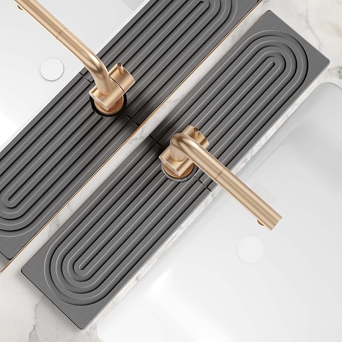 Large Faucet Mat for Kitchen Sink by eormoe