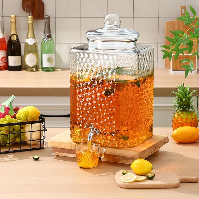 Honeydak 4.6 Gallon Glass Beverage Dispenser - Image 5