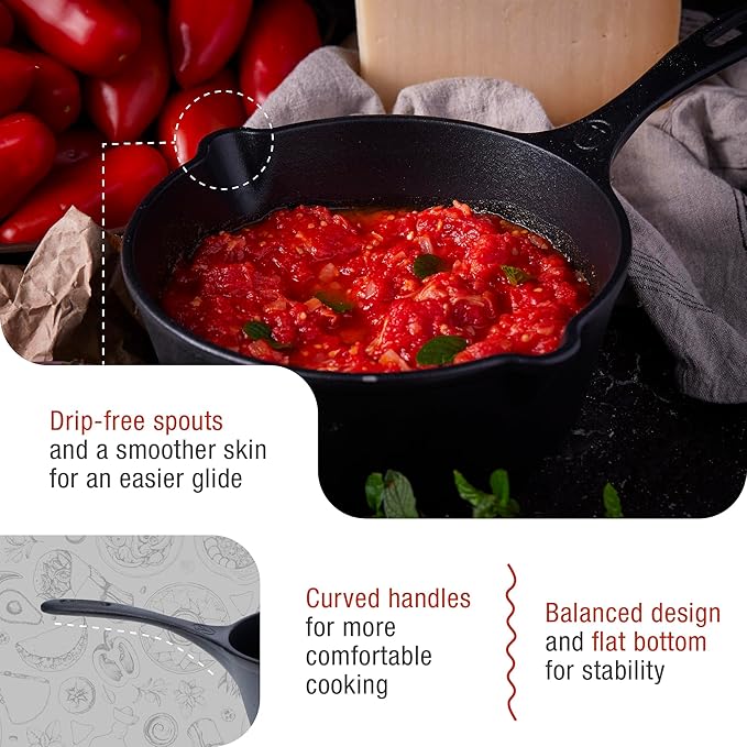 Victoria Cast Iron Saucepan, Cast Iron Melting Pot, Made in Colombia - Image 4