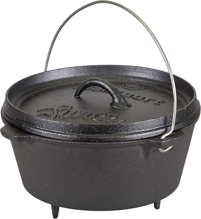 Stansport Pre-Seasoned Cast Iron Dutch Oven by Stansport