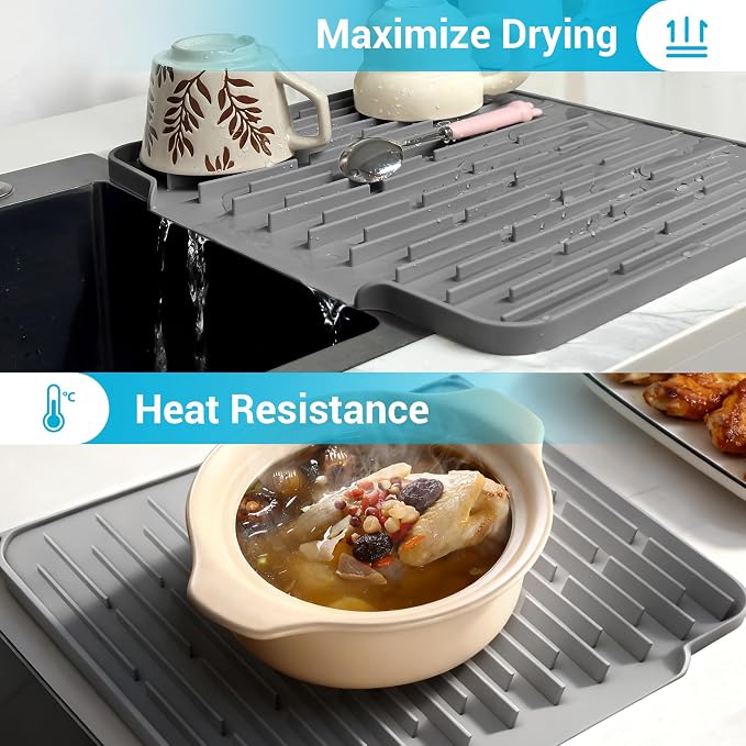 Foldable Silicone Dish Drying Mat - Image 4