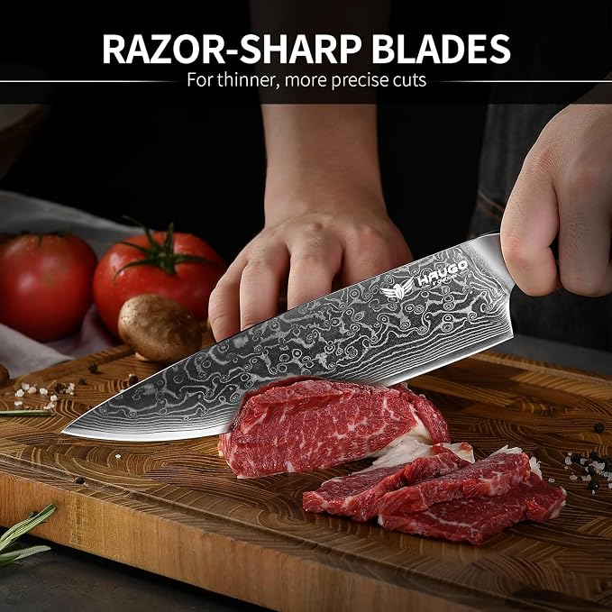 Damascus Knife Set - Image 4