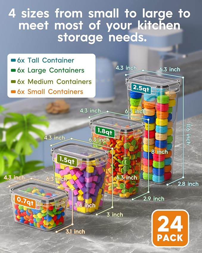 Airtight Food Storage Containers - Image 2