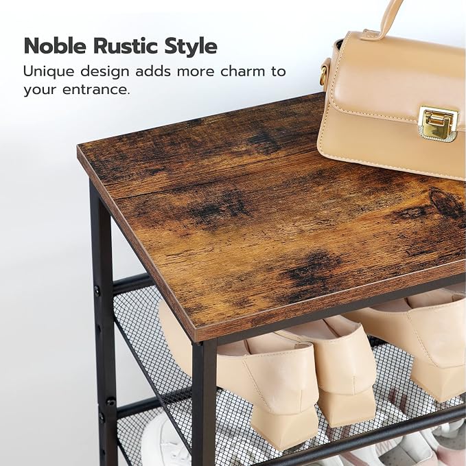 HOOBRO Shoe Rack for Entryway, 4-Tier Shoe Organizer - Image 7