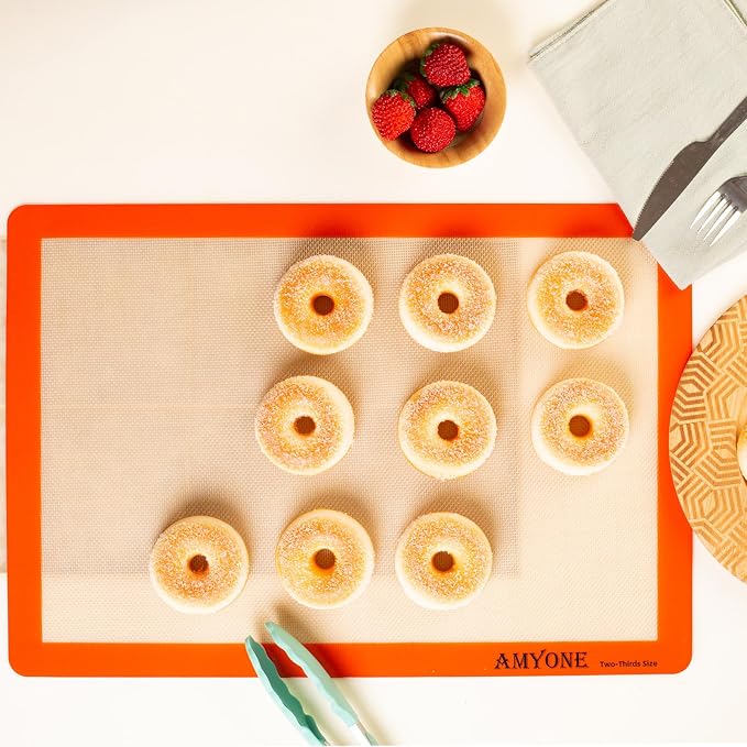 AMYONE Silicone Baking Mats for Two Thirds Size Pan, 2/3 Non-Stick Silicone - Image 4
