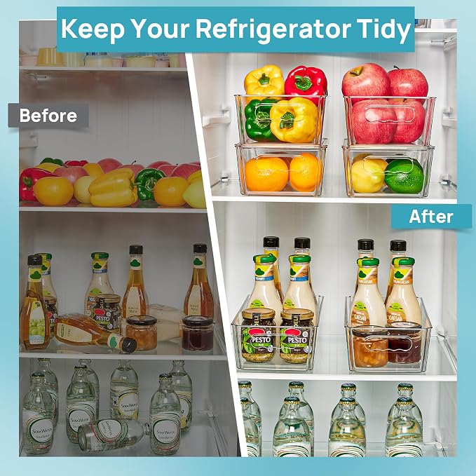 Vtopmart 2pcs Clear Organizers and Storage Bins - Image 4