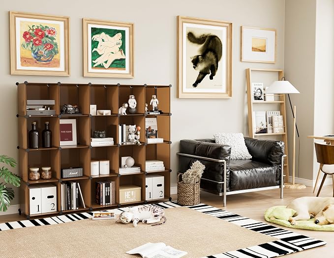 6-Cube Storage Organizer, Closet Organizer Storage Shelf Bookcase Bookshelf - Image 4
