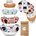 5-Size Reusable Beeswax Bowl Covers by Revahope