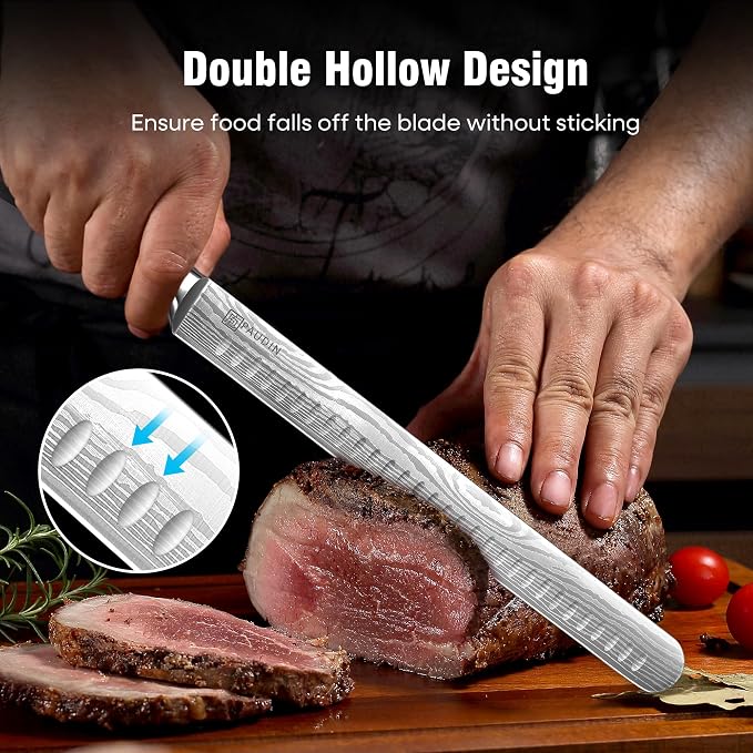 PAUDIN Brisket Knife, 12 Inch Carving Knife Stainless Steel Brisket Slicing - Image 5