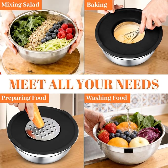 21PCS Mixing Bowls with Lids Set - Image 7