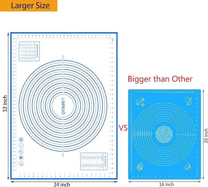 Silicone Baking Mat，Non Stick Rolling Dough - Image 4